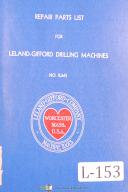 Leland Gifford No. 1LMS Drilling Machine Repair Parts Lists Manual